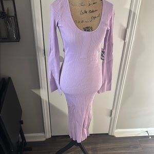 LPA size small Lavender Ribbed Dress